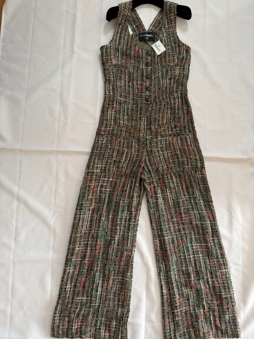 CHANEL ツイードオールインワン 36