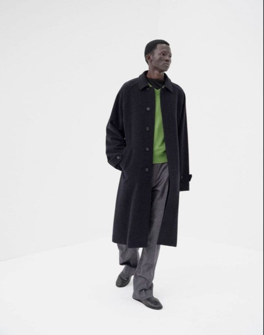 ジャケット・アウター SUPERFINE WOOLMOSSER SOUTIEN COLLAR COAT