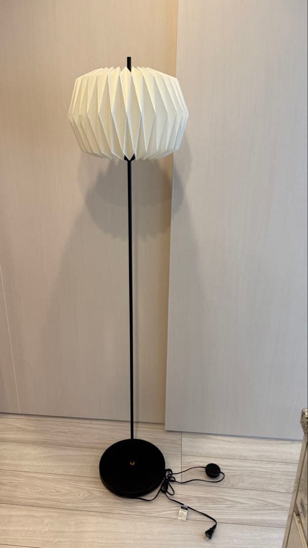 北欧モダン証明、ホワイトペーパーフロアスタンド 約160cm