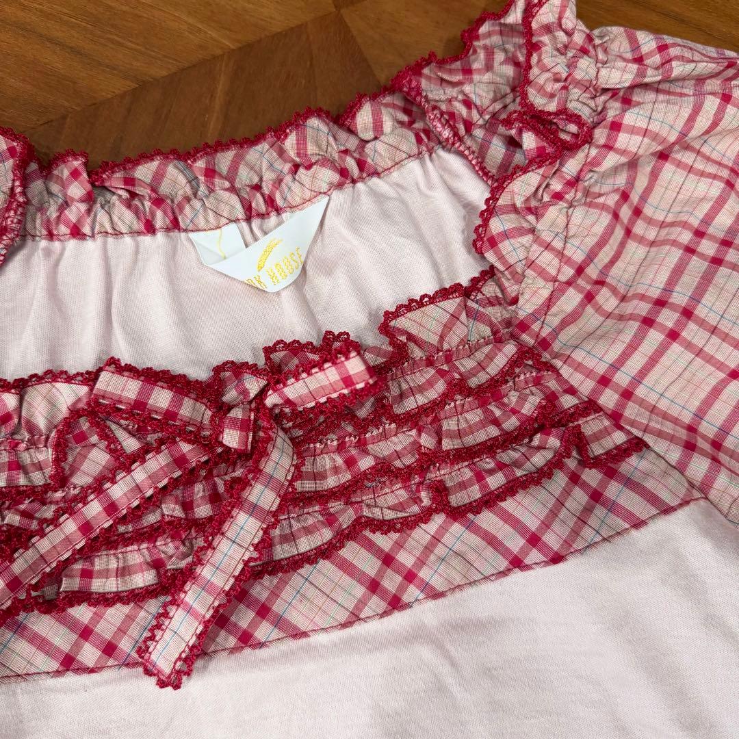 美品【2023ss】PINKHOUSE オリジナルチェックカットソー M