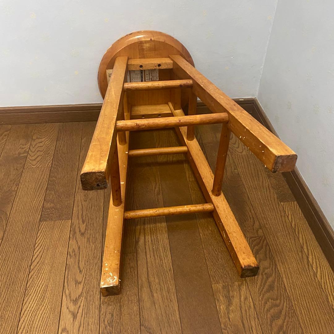 アンティーク 丸 スツール 飾り台 花台 レトロ