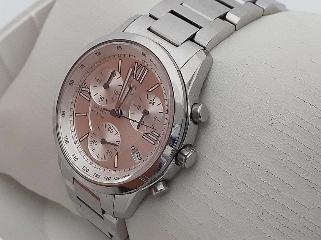 超美品【多機能・稼働品】CITIZEN シチズン クロノグラフ シルバー