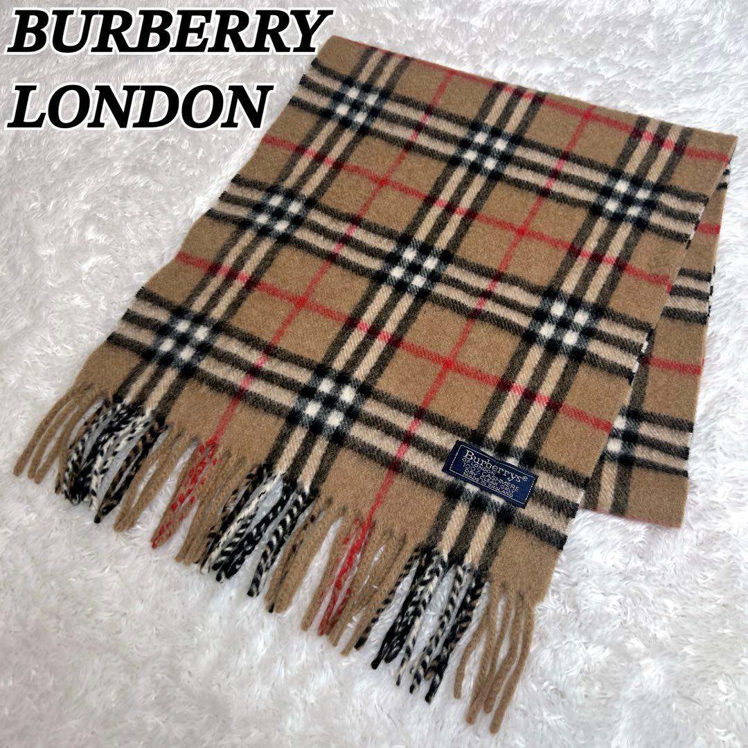 極美品✨Burberry マフラー ノバチェック カシミヤ 100% 英国製