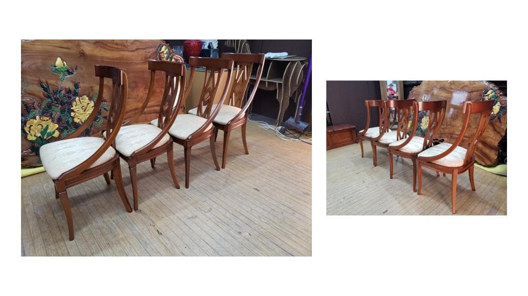 b6 ネオクラシカル様式　ダイニングチェア　4脚セット