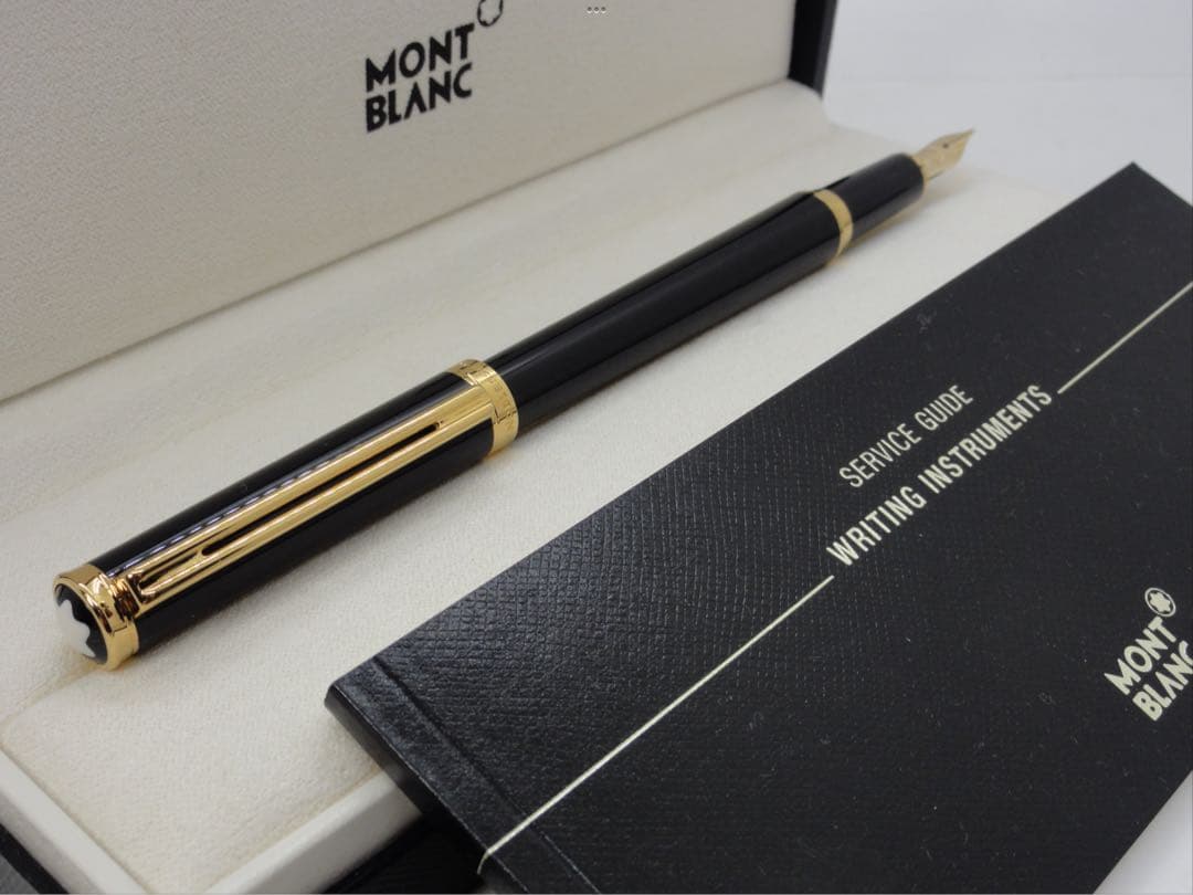 モンブラン　★未使用に近いオブリュージユNo15130金装飾美しいペン先彫金逸品