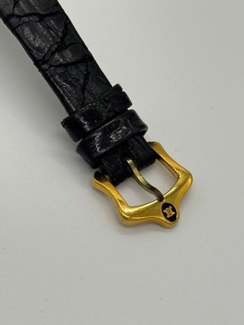 【美品】セリーヌ クォーツ【2610】純正ベルト【稼働品】レディースモデル