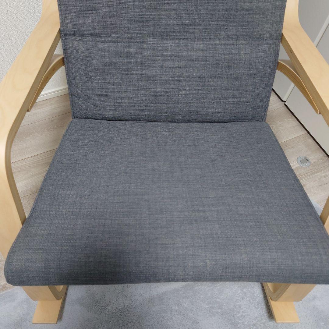 【takachan専用】IKEA ポエング　木製ロッキングチェア グレー