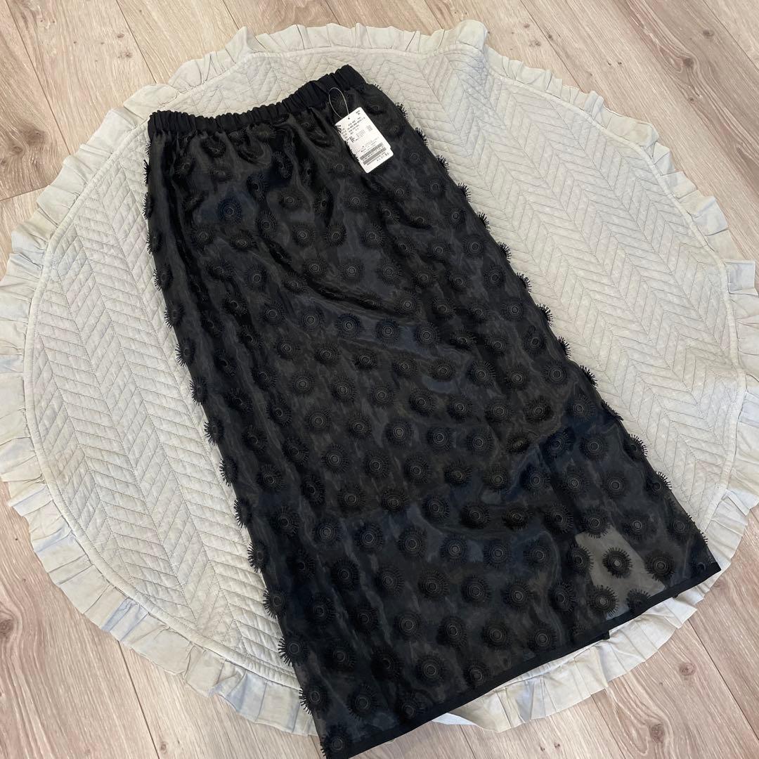 新品♡ イエナ　IENA シアージャガード刺繍スカート　36