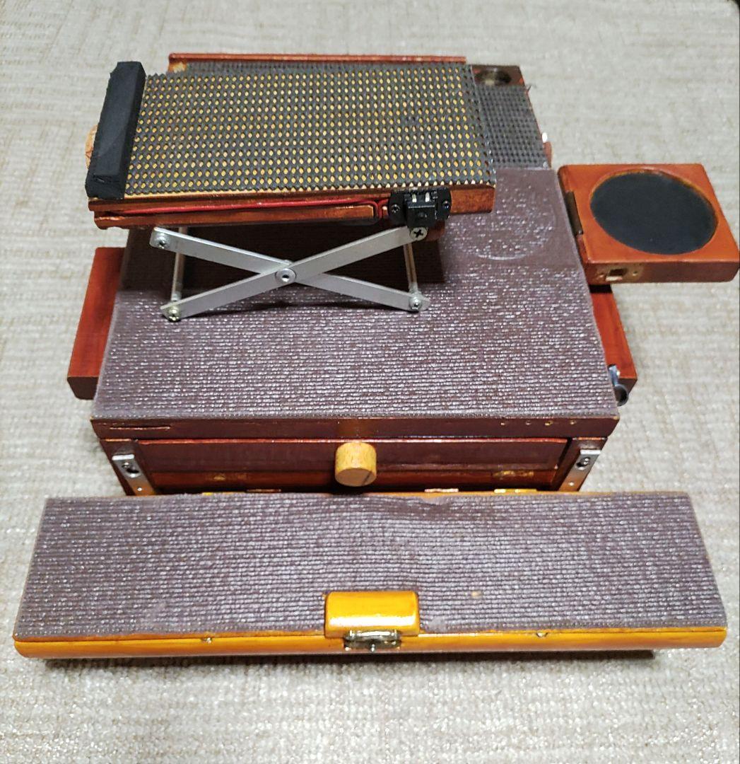 ワカサギ釣り 自作木製収納箱 穂先 レイクマスター電動リール フルセット