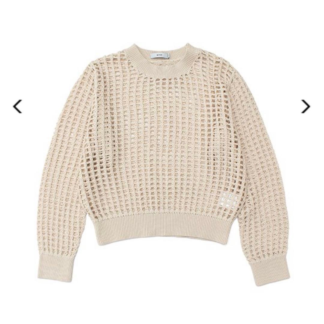 【HYKE】CROCHETED SWEATER