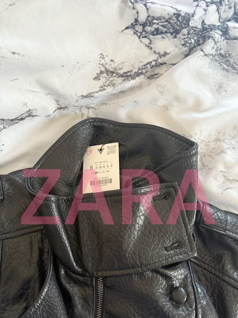新品未使用 正規品 ザラ zara フェイクレザージャケット