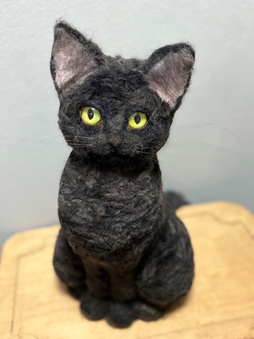 羊毛フェルト 黒猫【ハンドメイド