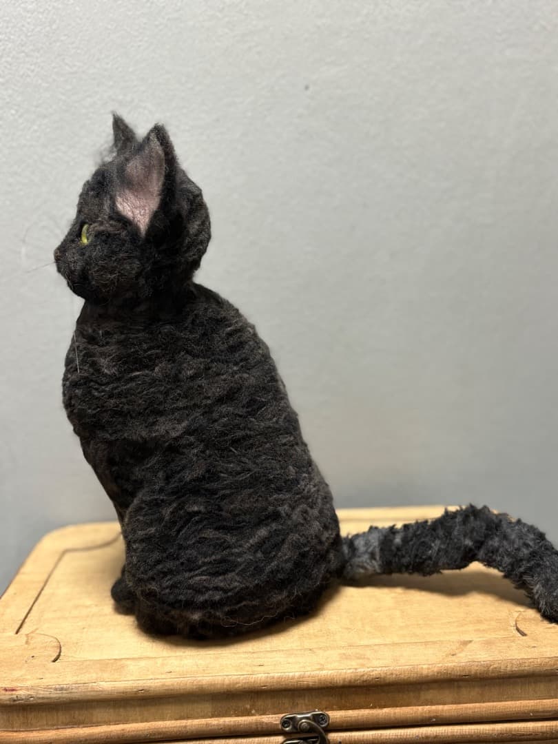 羊毛フェルト 黒猫【ハンドメイド