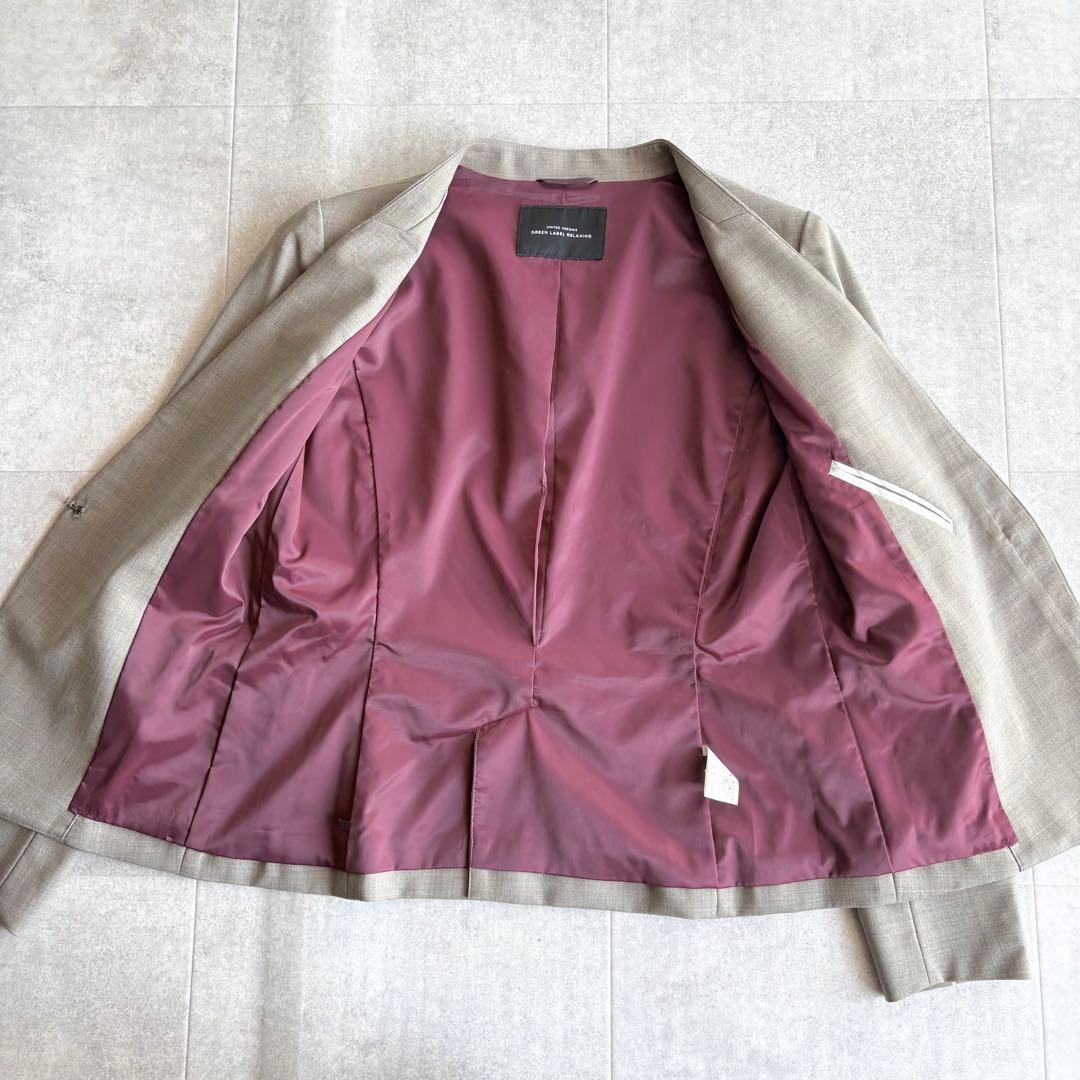 美品✨グリーンレーベルリラクシング カチリラ パンツスーツ 茶 38