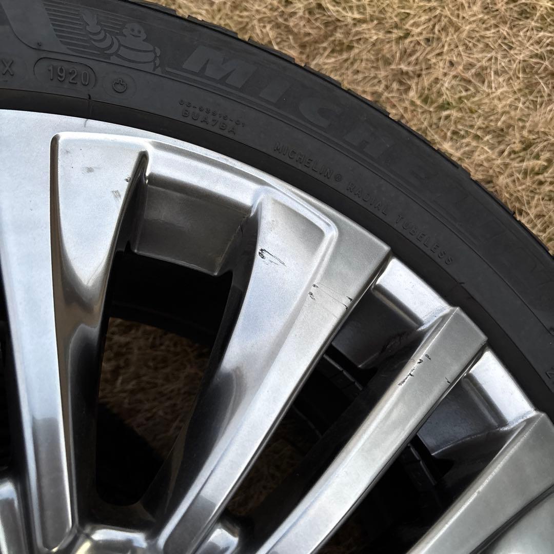 80ハリアー19インチ純正ホイール ミシュランスタッドレスX-ICE 