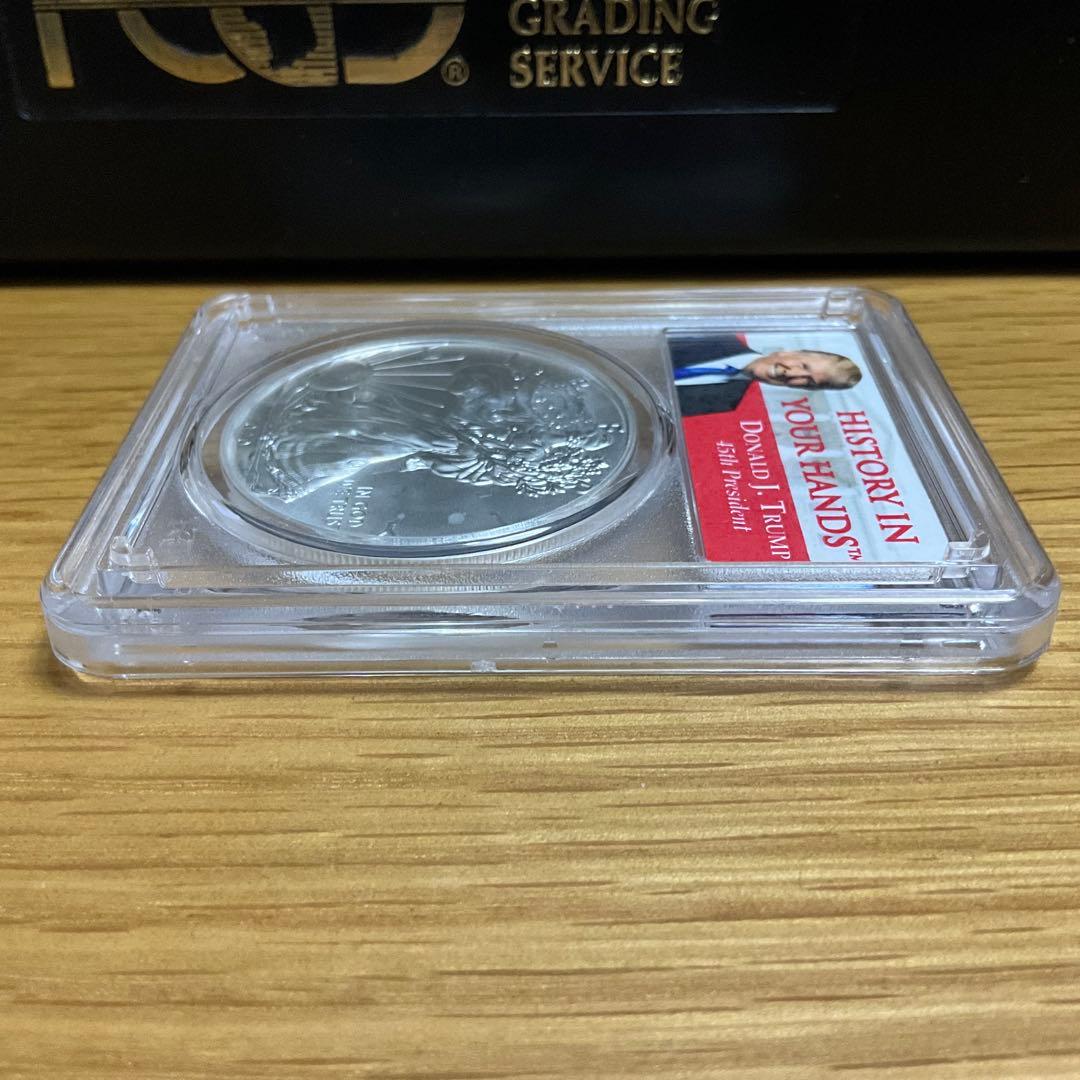 【新品】イーグル銀貨 トランプ大統領 2020 PCGS MS70