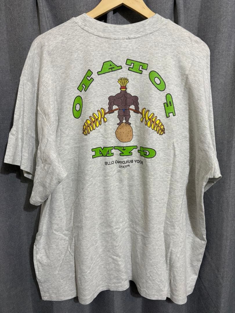 JACKPOT.MARKET ポテトジムTシャツ アッシュ　XL 美品