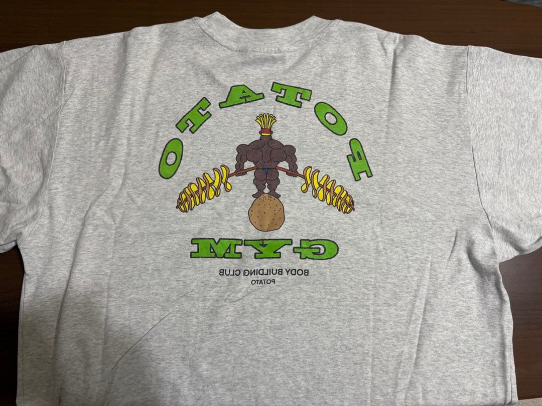 JACKPOT.MARKET ポテトジムTシャツ アッシュ　XL 美品