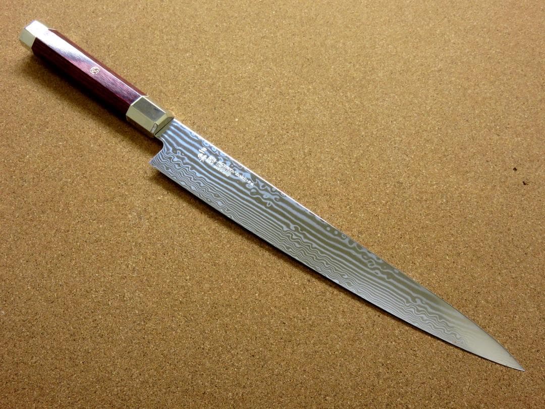 関の刃物 筋引包丁 270mm 三昧 荒波 コアレス鋼 VG-10 肉筋切 両刃