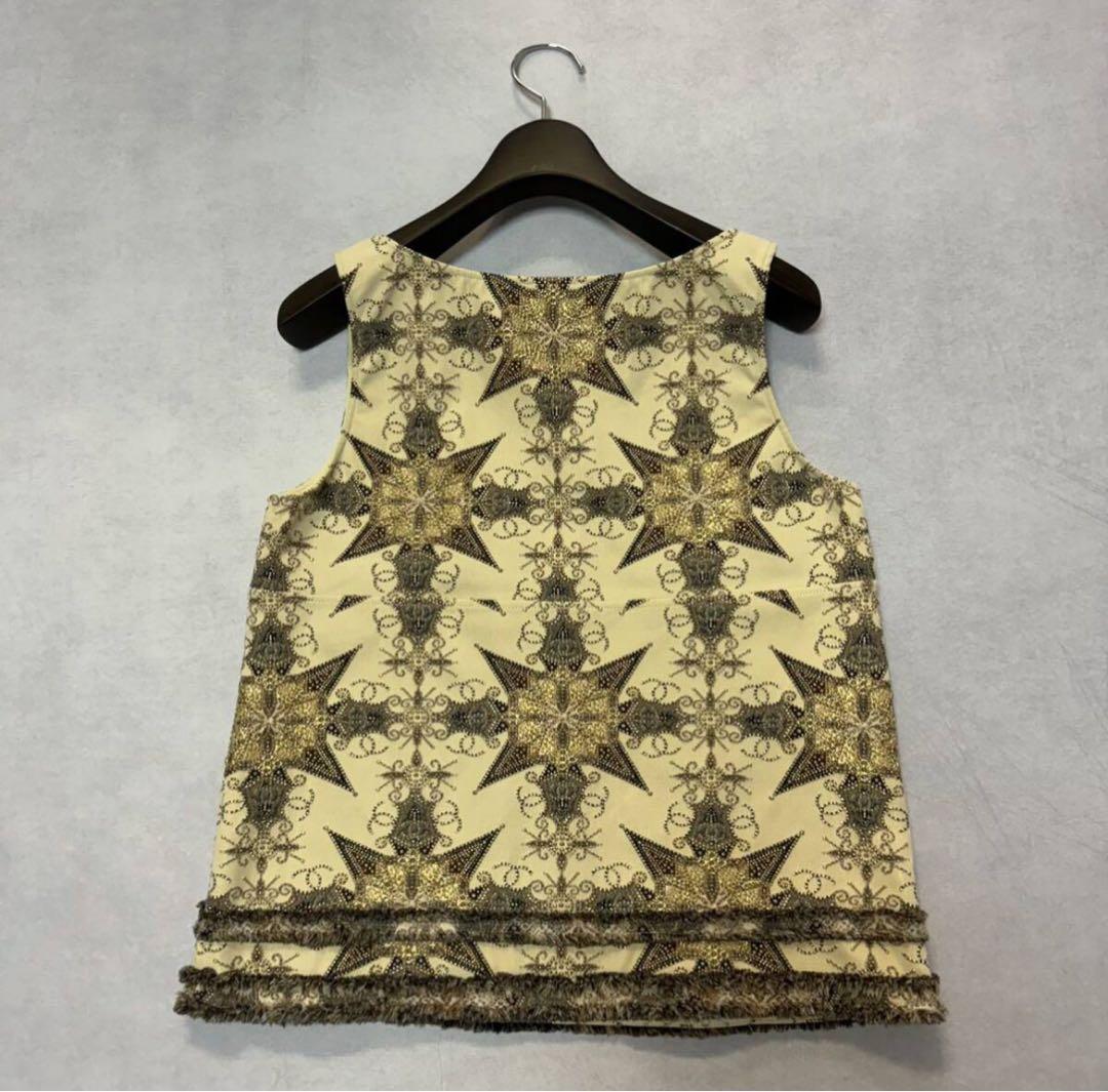 AA☆良品 CHANEL 06年 刺繍 ココマーク タンクトップ 正規品 42
