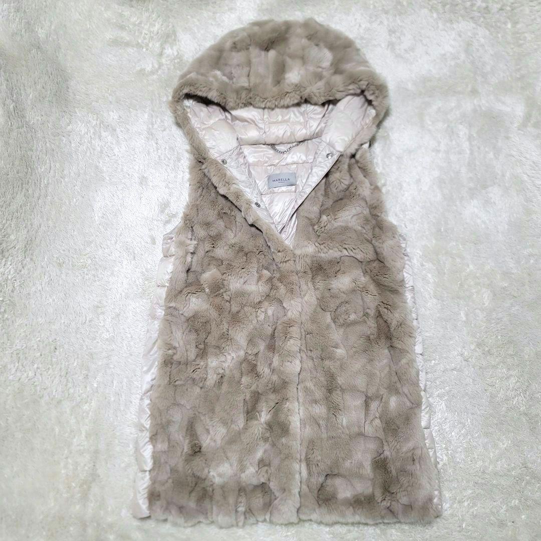 美品✨Max Mara MARELLA 中綿 ダウン 2way 切り替 え 軽量