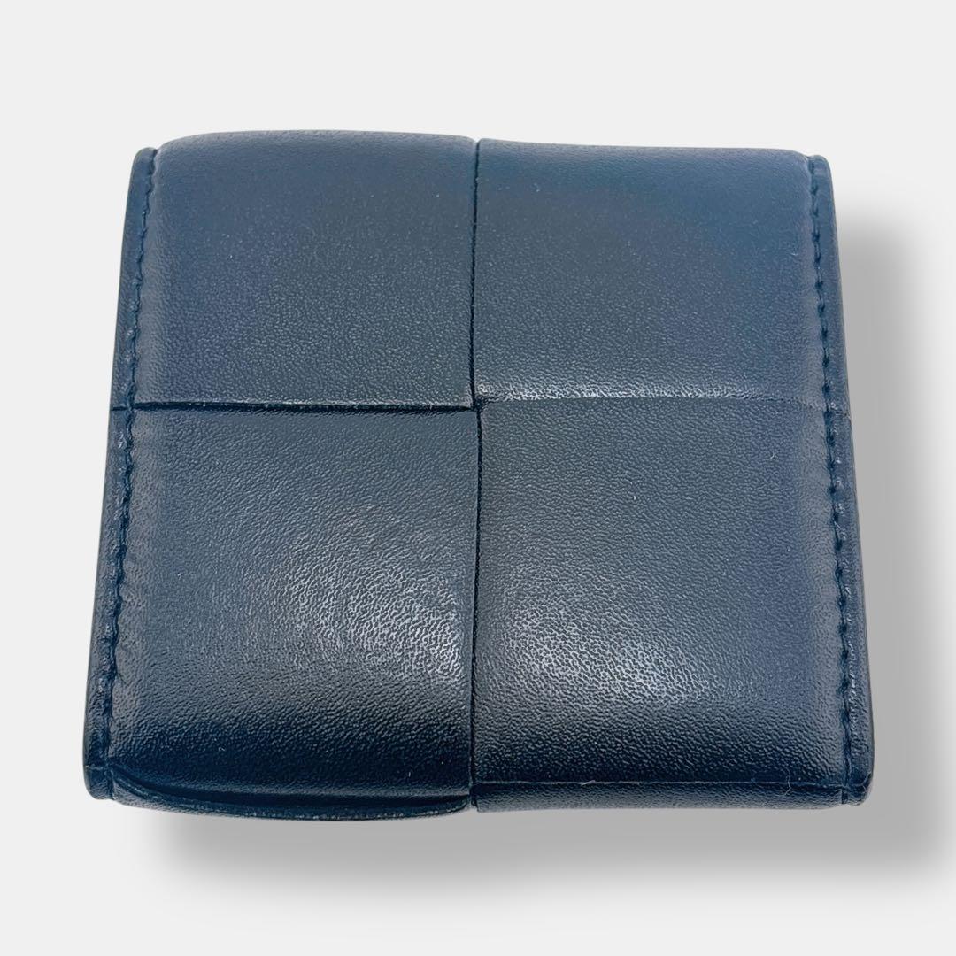 美品 現行 ボッテガヴェネタ カセット ケース ブラック レザー RFID