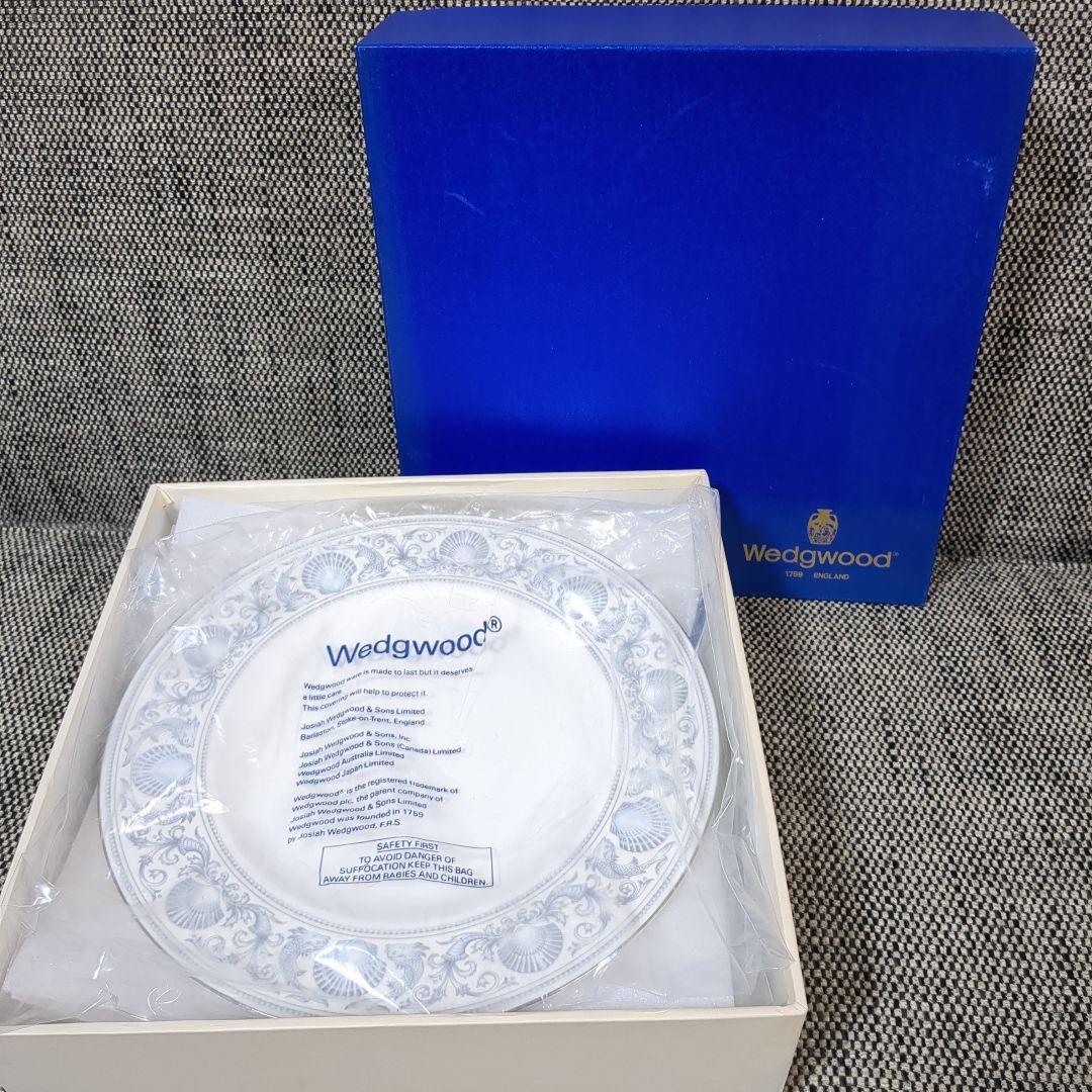 美品  ウェッジウッド ドルフィンホワイト 大皿 6枚 27cm
