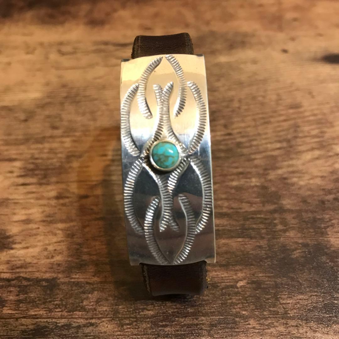 CHAFF DESIGN〔チャフ・デザイン〕ターコイズ　ブレスレット　シルバー