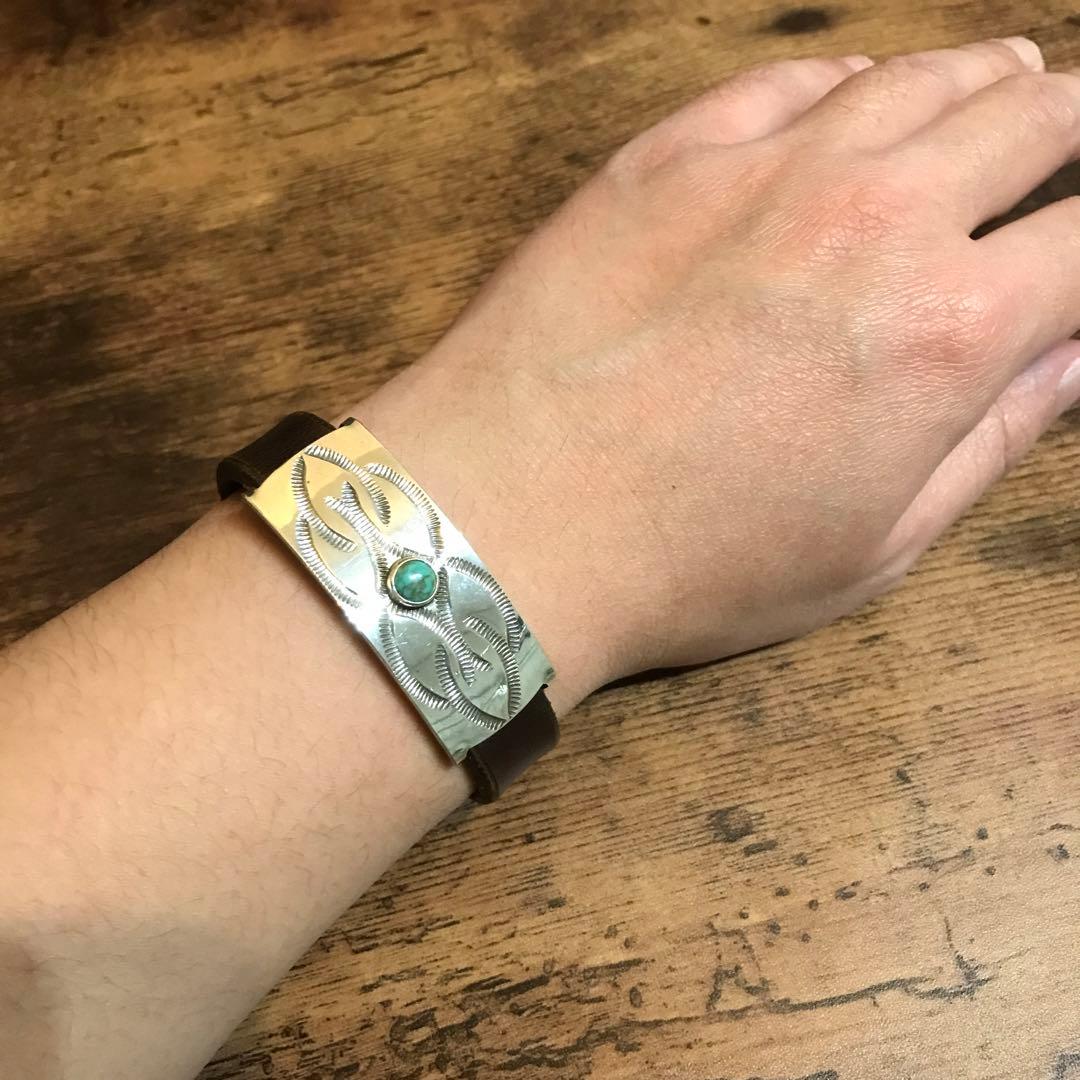CHAFF DESIGN〔チャフ・デザイン〕ターコイズ　ブレスレット　シルバー