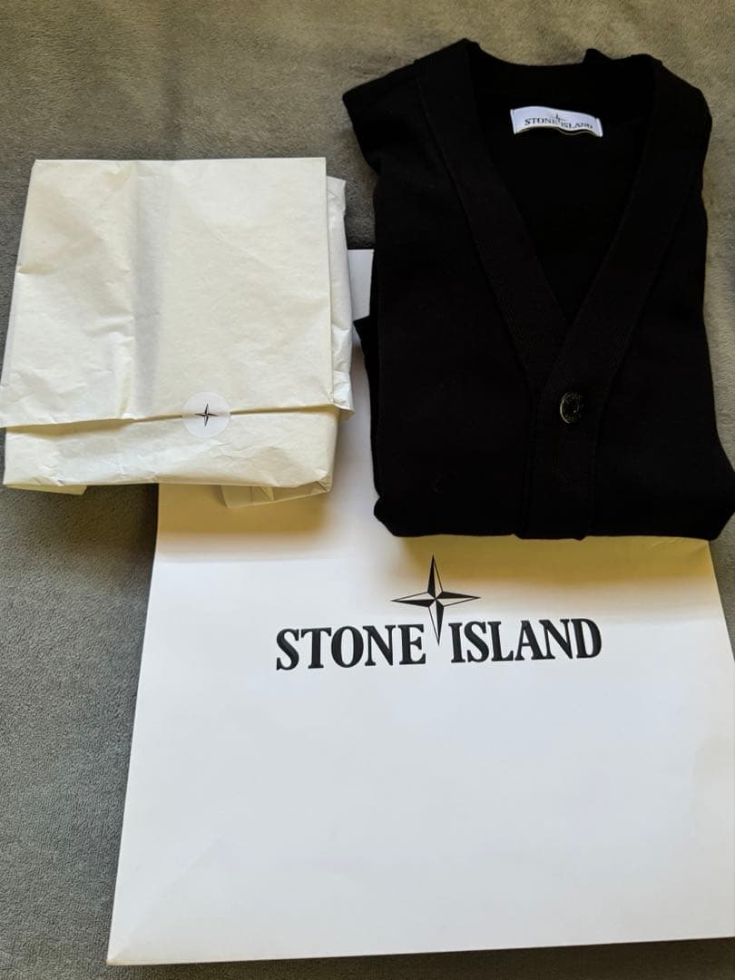 STONE  カーディガン　　M ブラック