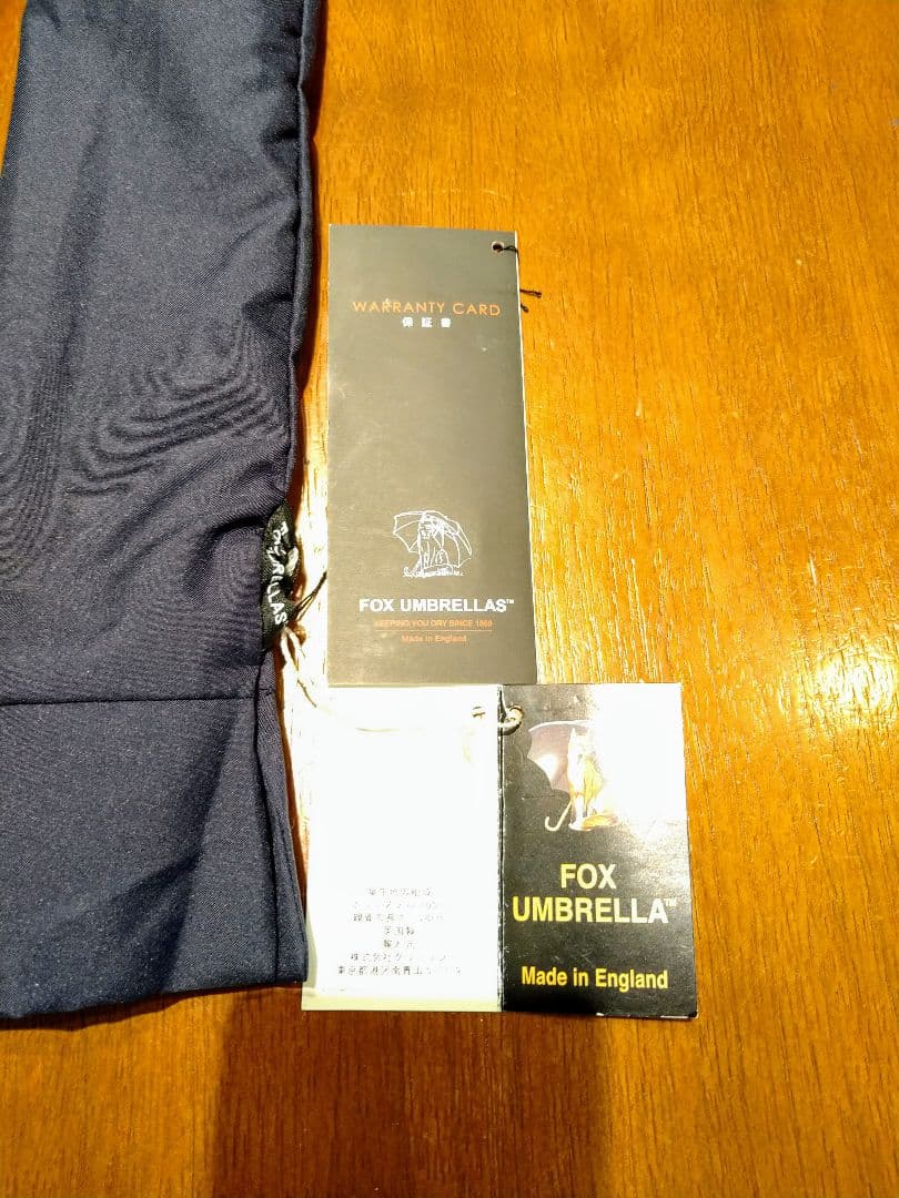 【新品】FOX UMBRELLAS / 折りたたみ傘 ネイビー 10本シャフト