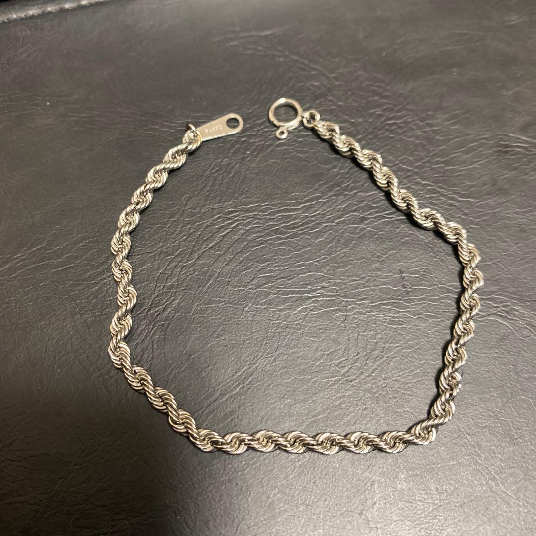 うめめ　jewelry win プラチナ850 パイプロープ　ブレスレット
