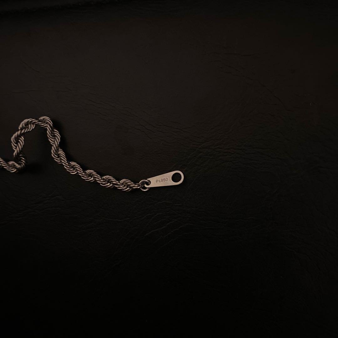 うめめ　jewelry win プラチナ850 パイプロープ　ブレスレット