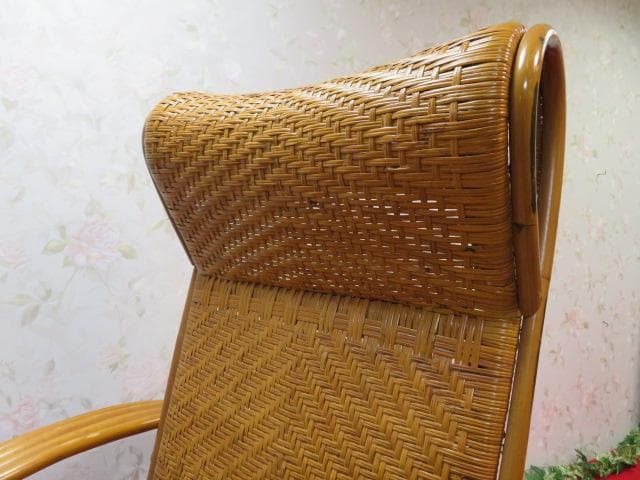 shiba26FF410 籐のリクライニングチェア 軽量3段ラタン椅子スラ
