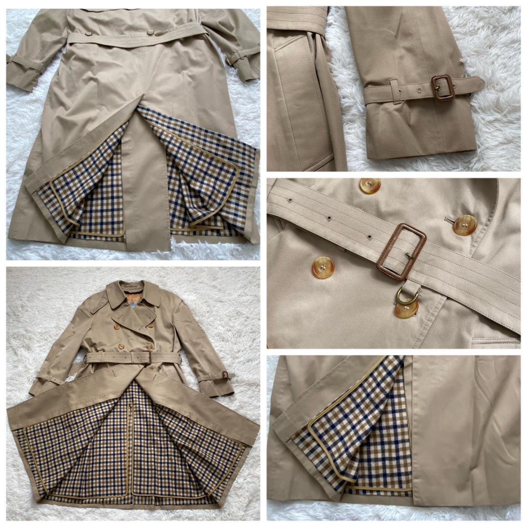 【美品】Aquascutum トレンチコート イングランド製 ライナー付き