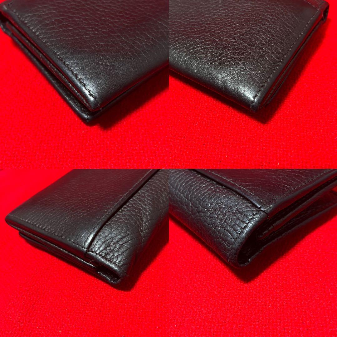 定価12万.本物　GUCCI グッチ 本革　インターロッキング　財布　長財布　黒