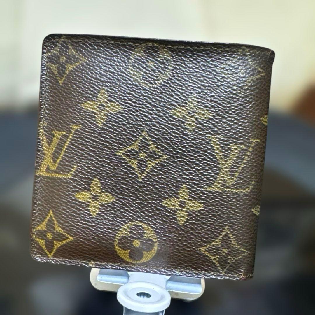 ②☆良品☆ モノグラム♪マルコ☆2つ折り財布★ポケットあり