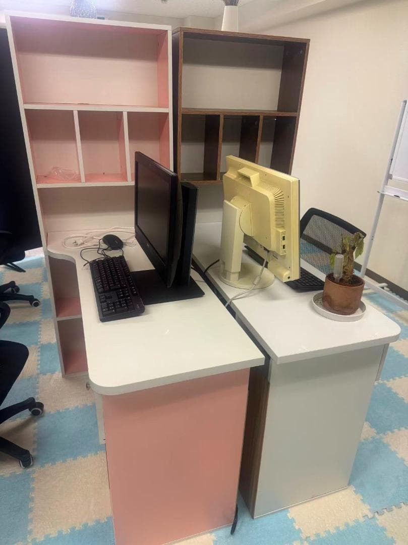 頑丈収納棚多段式キャビネット分類収納　パソコンデスク　作業用　機能的