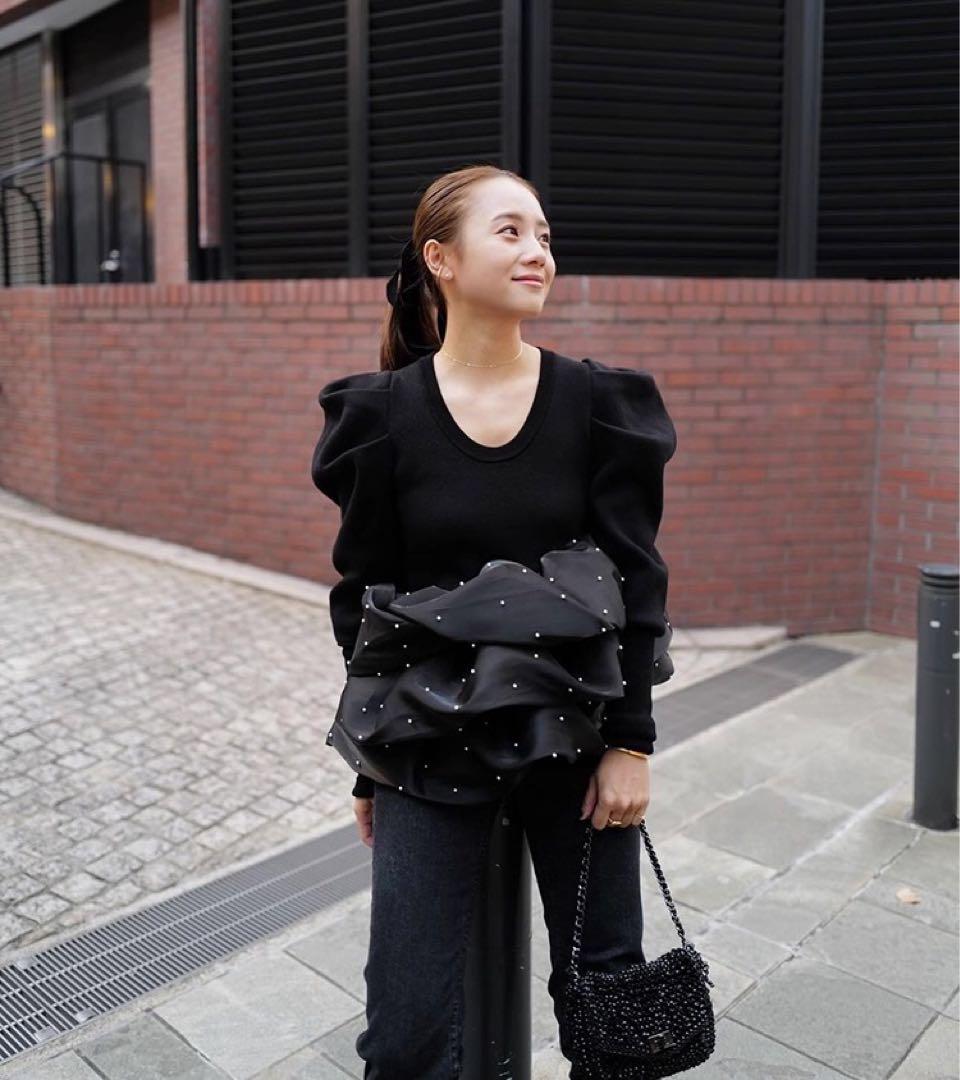 トップス bibiy AMELIE PEPURAMU KNIT