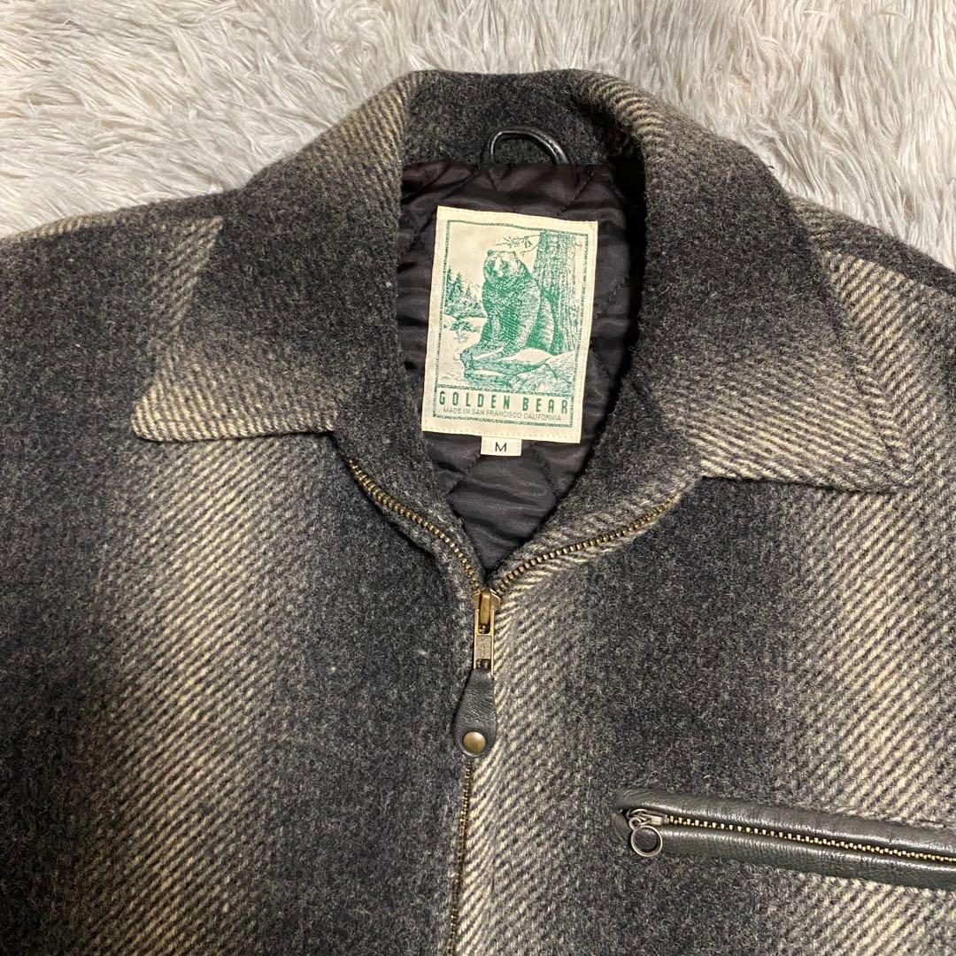 GOLDEN BEAR ビンテージ USA製 オンブレ ウールスポーツジャケット