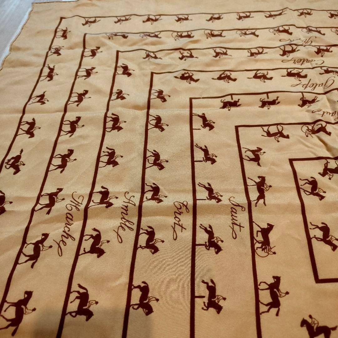 HERMES/エルメス カレ 馬術 シルク スカーフ 83cm角
