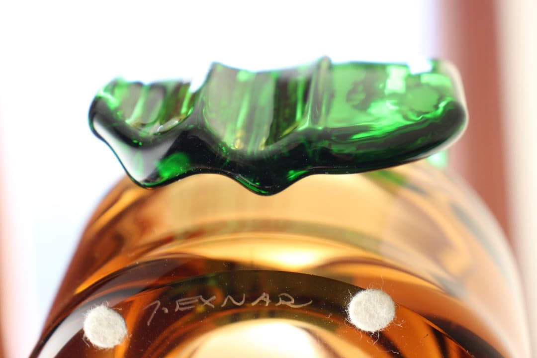 チェコ　クリスタル　ボヘミアングラス　物入れ　ヨセフ・エクナー