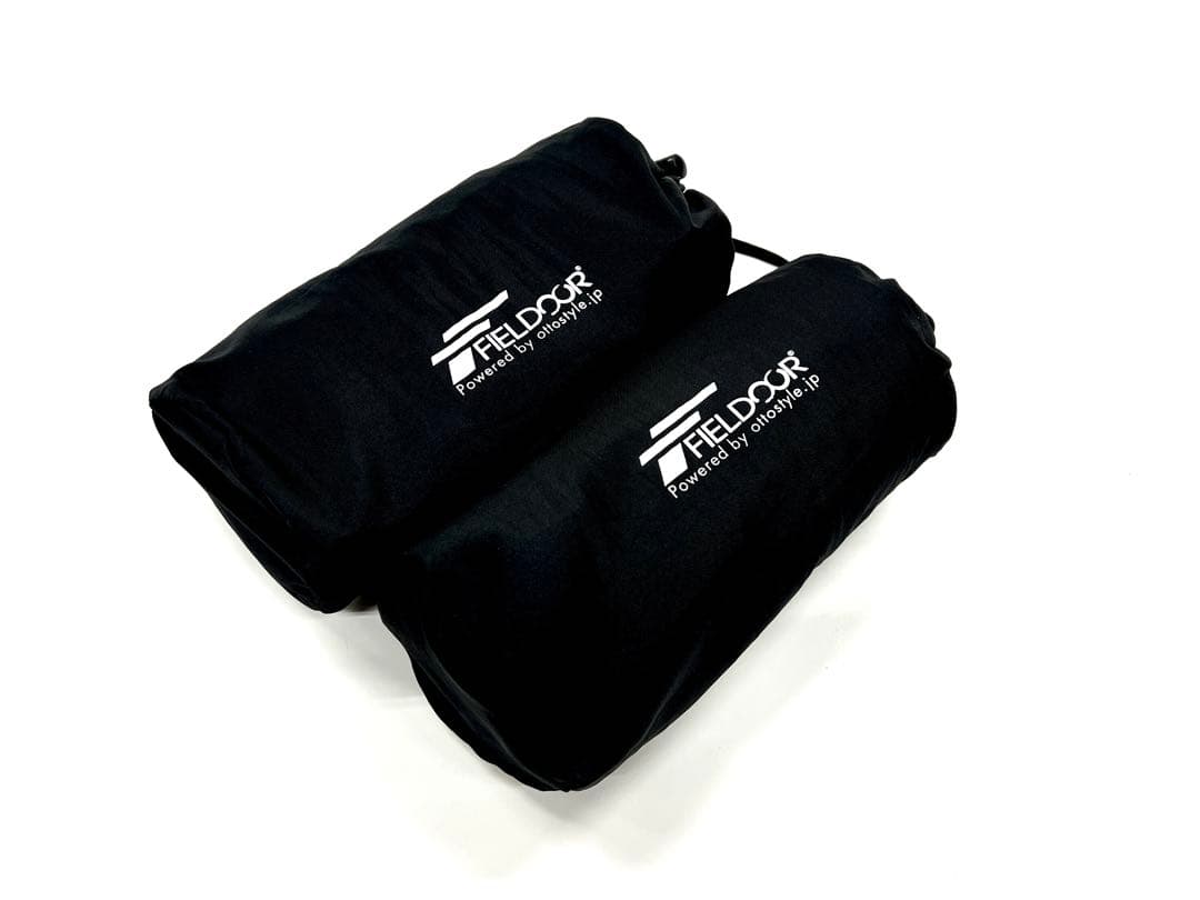 【美品】FIELDOOR 車中泊ペアマット 10cm厚 Sサイズ＋ペア枕付き