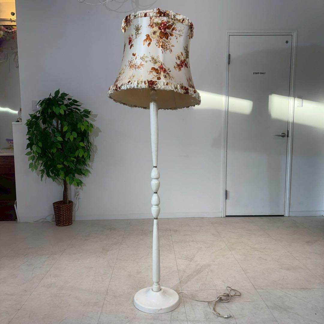 イギリス アンティーク 家具 フロアスタンド フロアランプ 照明 店舗什器 木製