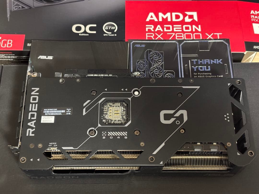 グラフィックボード・グラボ・ビデオカード ASUS Radeon RX 7800 XT DUAL OC 16GB