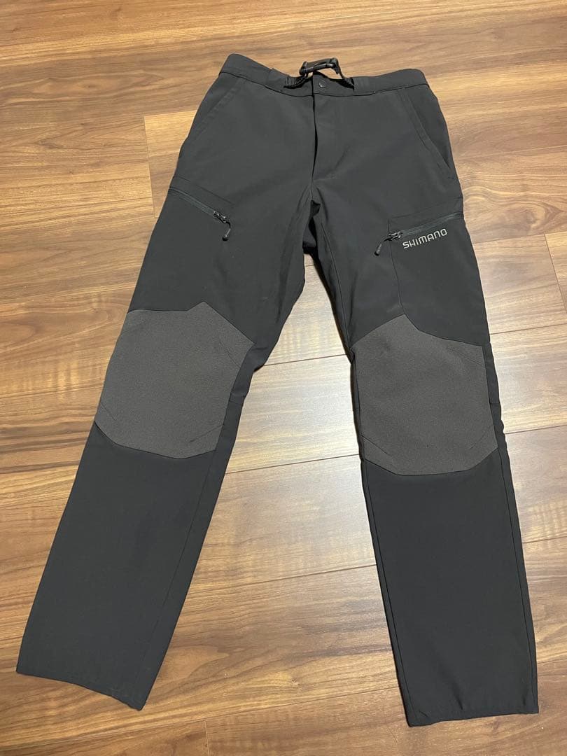 値下げ❗️シマノPA-045Q 防風ストレッチパンツ パイレットブラックMサイズ