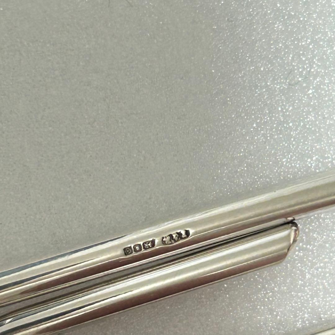 【希少】ダンヒル シルバー アンティーク マネークリップ ケース付き