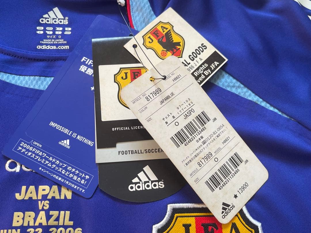 2006 日本代表オーセンティックユニフォーム 7 中田英寿 O