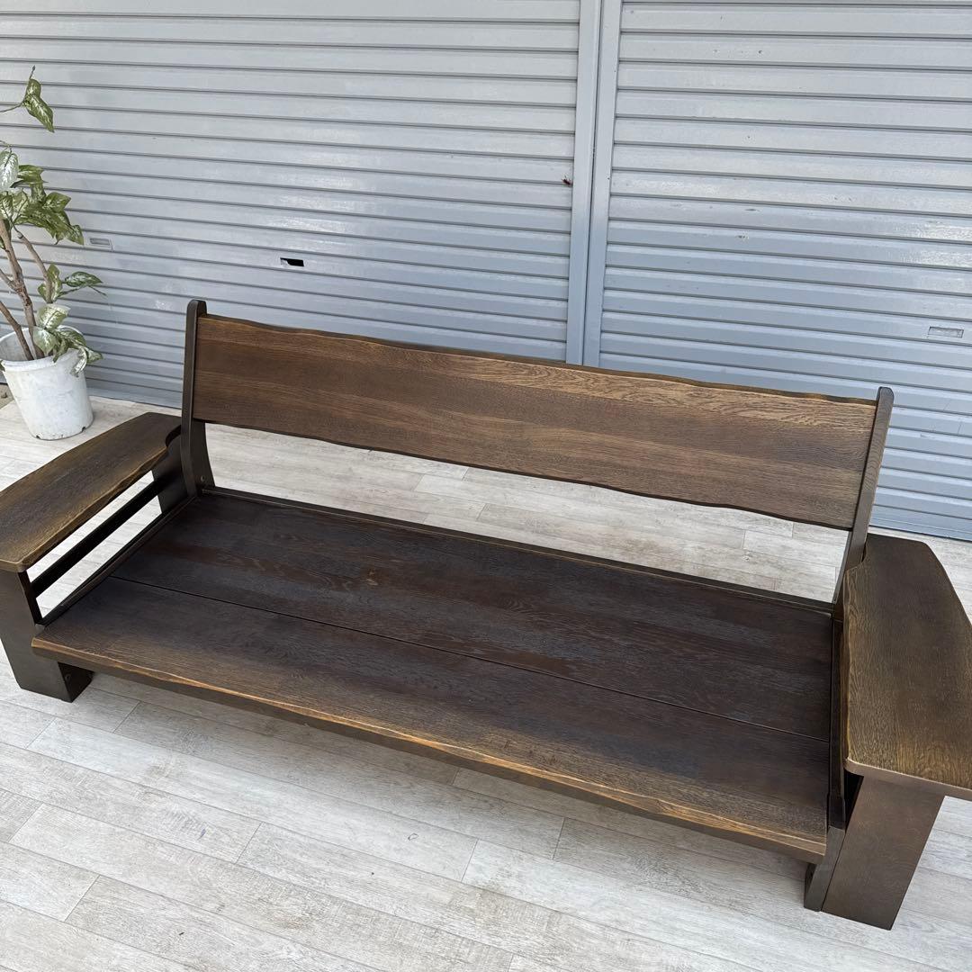 イバタインテリア 飛騨家具 木製フレーム 三人掛けソファー