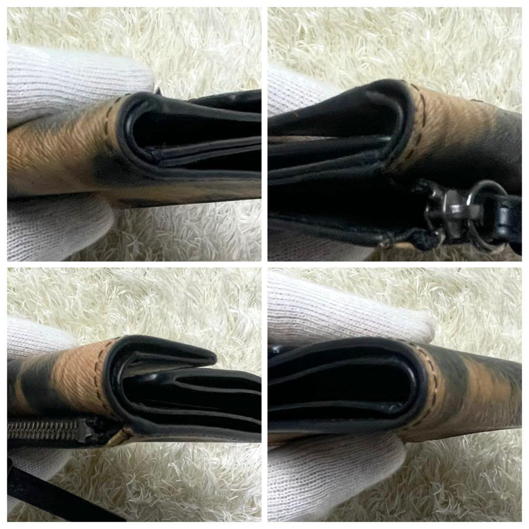 極美品 付属品完備 ヴィヴィアンウエストウッド 三つ折り財布 レオパード